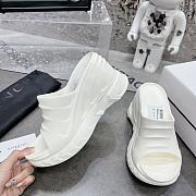 Givenchy Marshmallow Wedge Sandals In Rubber White - 4