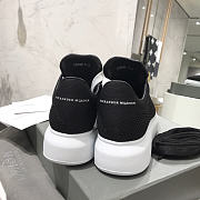 Alexander McQueen Black Knit Oversized Sneakers - 4