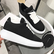 Alexander McQueen Black Knit Oversized Sneakers - 2