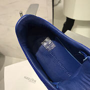 Alexander McQueen Blue Knit Oversized Sneakers - 6
