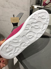Alexander McQueen Pink Knit Oversized Sneakers - 6