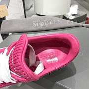 Alexander McQueen Pink Knit Oversized Sneakers - 5