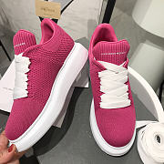Alexander McQueen Pink Knit Oversized Sneakers - 3