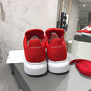 Alexander McQueen Red Knit Oversized Sneakers - 2