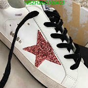 Golden Goose White Glitter Star Snakeskin Superstar Sneakers - 2