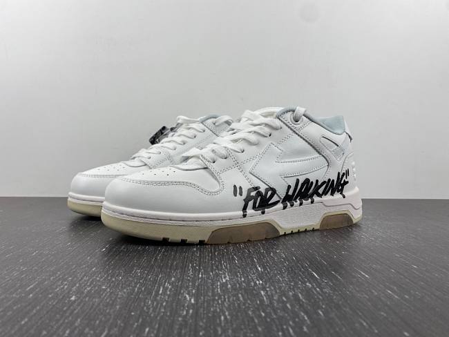 OFF-WHITE Out Of Office OOO Low Tops For Walking White Black OMIA189R21LEA0020101 - 1