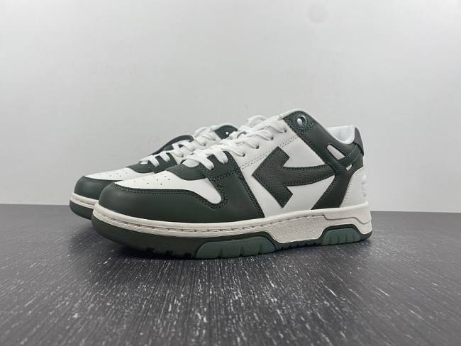 OFF-WHITE Out Of Office Sneakers - Green OMIA189S23LEA001 - 1