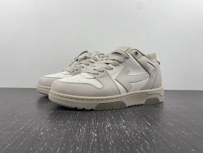 Off-White Out Of Office Calf Leather White Beige OMIA189C99-LEA007-0161 - 1