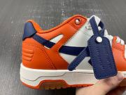 Off White Out Of Office Calf Leather Trainer OrangeBlue - 2