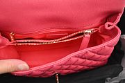 Chanel Coco Top Handle Handbag Pink 29x18x12cm - 6