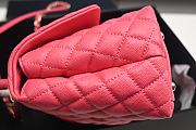 Chanel Coco Top Handle Handbag Pink 29x18x12cm - 2