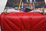 Dolce & Gabbana Women's Devotion Heart Lamb Skin Crossbody Red Bag 26 cm - 2