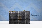 Chanel Tweed Flap Striped Bag 25CM - 1