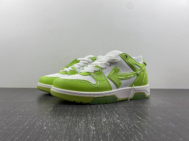 OFF-WHITE Out Of Office Sartorial Stitching White Green - 1
