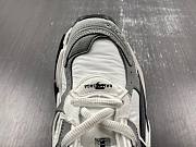 Balenciaga Runner Sneaker In Grey, White And Black Nylon And Suede-Like Fabric - 5