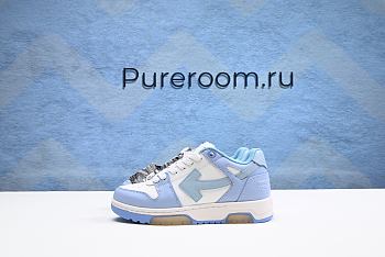 Off-White Out Of Office Calf Leather White Baby Blue (Women's) OWIA259C99-LEA006-0140