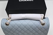 Chanel Classic Small SM Flap Grey Caviar Light Gold Hardware 25cm - 4