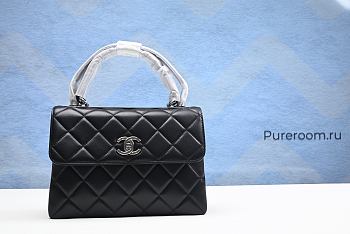 Chanel Small Trendy CC Black Lambskin 25cm
