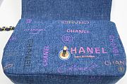 Chanel Flap Bag Small Blue/Multicolor 5.5H 9W 3.1D - 2