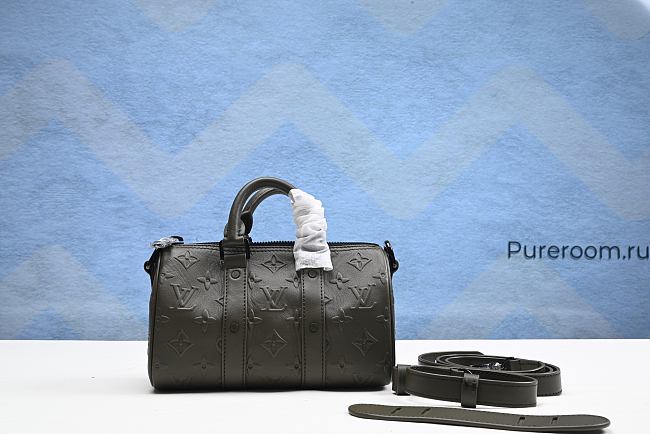 Louis Vuitton Keepall Bandouliere 50 Monogram Seal Khaki 11.4H 19.7W 9.1D - 1
