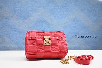 Louis Vuitton Troca PM Damier Quilt Pink 5.9H 8.7W 2.4D