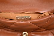 Chanel 19 Handbag Lambskin Gold-Tone Silver-Tone & Ruthenium-Finish Metal Caramel 26cm - 5