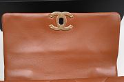 Chanel 19 Handbag Lambskin Gold-Tone Silver-Tone & Ruthenium-Finish Metal Caramel 26cm - 4