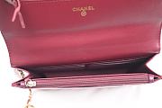 Chanel Quilted Perfect Fit Adjustable Wallet On Chain WOC Burgundy Calfskin Aged Gold Hardware 19cm - 4