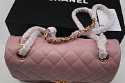 Chanel Classic Double Flap Quilted Iridescent Caviar Gold-tone Medium Pink 23cm - 6