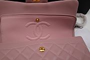 Chanel Classic Double Flap Quilted Iridescent Caviar Gold-tone Medium Pink 23cm - 3