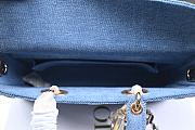 Dior Medium Lady D-Joy Bag Denim Blue 26cm - 2