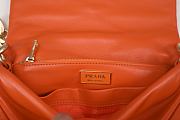 Prada System Nappa Patchwork Shoulder Orange Bag 24cm - 3