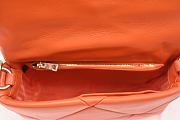 Prada System Nappa Patchwork Shoulder Orange Bag 24cm - 4
