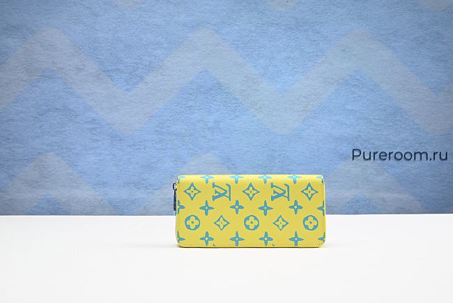 LOUIS VUITTON Playground Zippy Wallet Vertical Wallet Yellow 20cm - 1