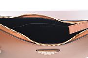 Prada Arqué Leather Shoulder Bag Brown 22.5cm - 3