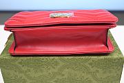 Gucci GG Marmont Matelasse Red Bag 18cm - 2