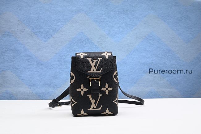 Louis Vuitton Tiny Backpack Monogram Empreinte Tourterelle Black - 1