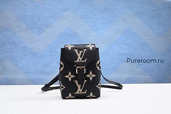 Louis Vuitton Tiny Backpack Monogram Empreinte Tourterelle Black
