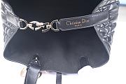 Medium Dior Toujours Bag Black Macrocannage Calfskin 29cm - 6