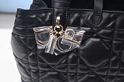 Medium Dior Toujours Bag Black Macrocannage Calfskin 29cm - 5