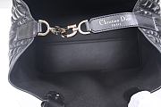 Medium Dior Toujours Bag Black Macrocannage Calfskin 29cm - 4