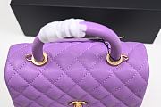 Chanel Coco Handle Small Violet GHW 24cm - 2