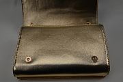 DG Nappa Leather Girls Shoulder Gold Bag 21cm - 3
