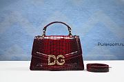 Dolce Gabbana DG Amore Bag In Crocodile 27cm - 1