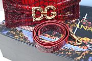 Dolce Gabbana DG Amore Bag In Crocodile 27cm - 2