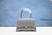 Balenciaga Hourglass Handbag XS Rhinestone Grey 23cm - 1