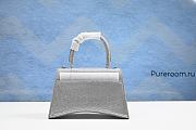 Balenciaga Hourglass Handbag XS Rhinestone Grey 23cm - 2