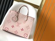 LV x YK onthego bag pink  34*26*13cm - 1