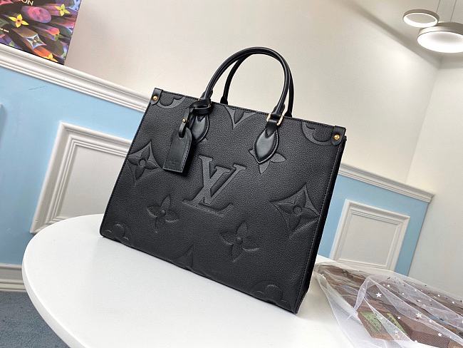 LV x YK onthego bag black  34*26*13cm - 1