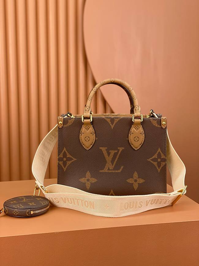 LV onthego  Crossbody bag yellow-brown25*19*11.5cm - 1